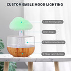 Humidificador Nube Lluvia Aire Difusor De 280ml Aromaterapia