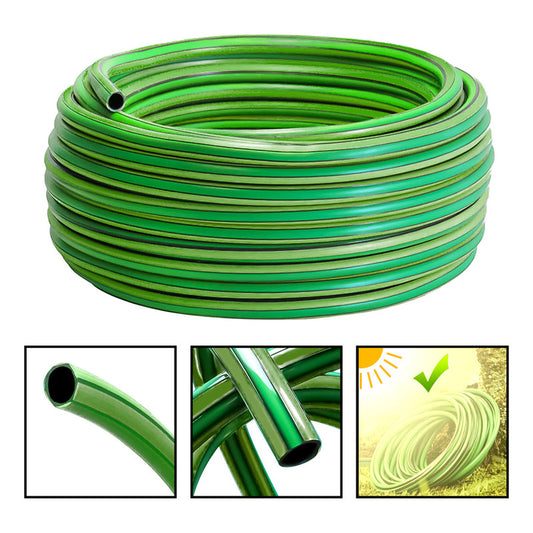 Manguera Riego Verde 100m 1/2 1.7mm Reforzada Proteccion Uv