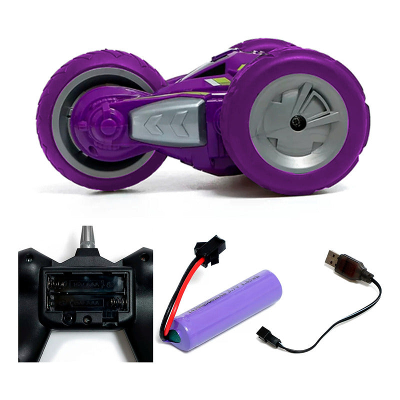 Auto Motor Loco A Control Remoto 3 Ruedas Recargable
