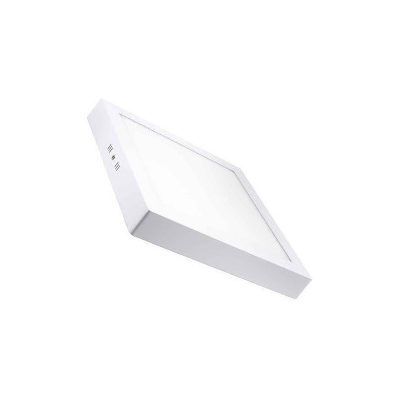 Pack 4 Foco Panel Plafon Sobrepuesto Cuadrado 18w Luz Fria