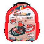 Pista Auto Mochila Estacion Bombero Juguete Helicoptero Grua