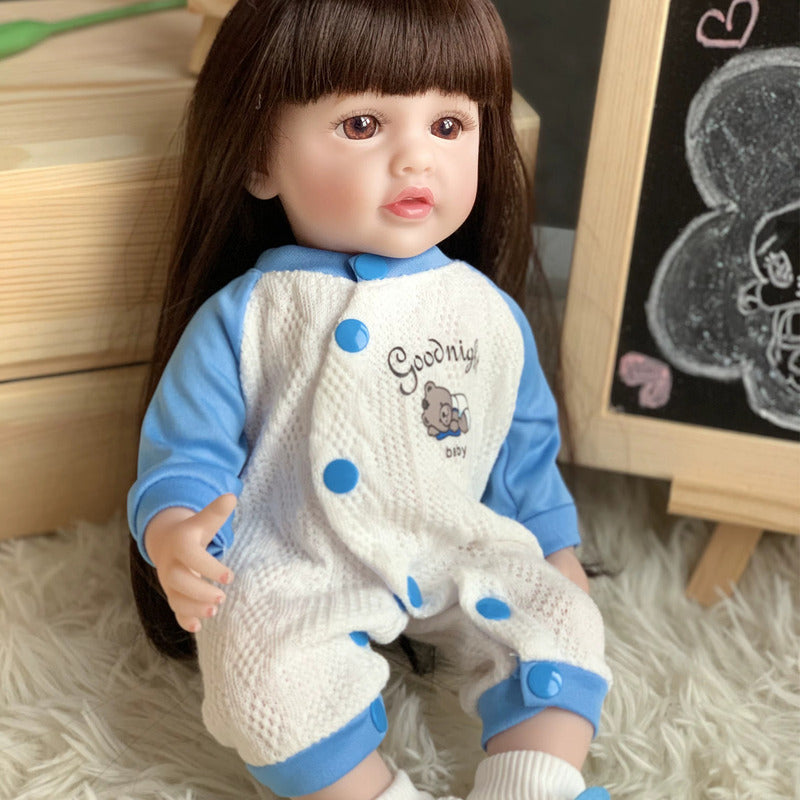 Muñeca Reborn Bebe Super Realista 55cm Silicona Lovely