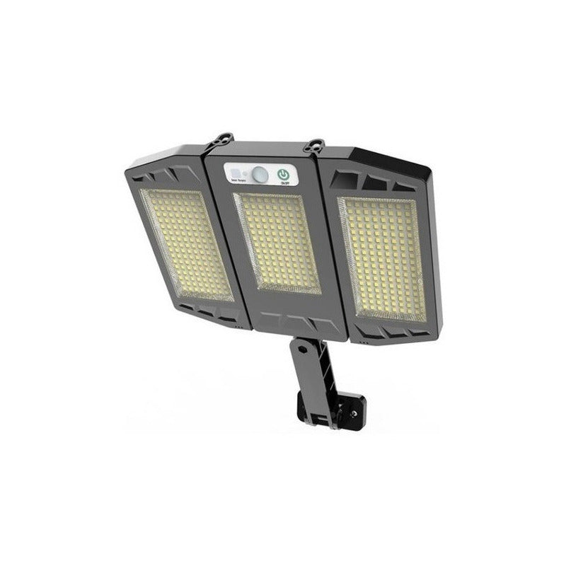 Foco Solar Led Sensor Movimiento Control Plegable Triple