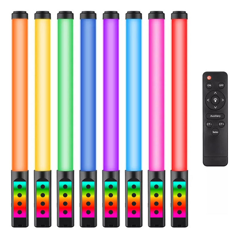 Tubo Barra Luz Led Rgb Fotografia Con Tripode 2.10cm Control