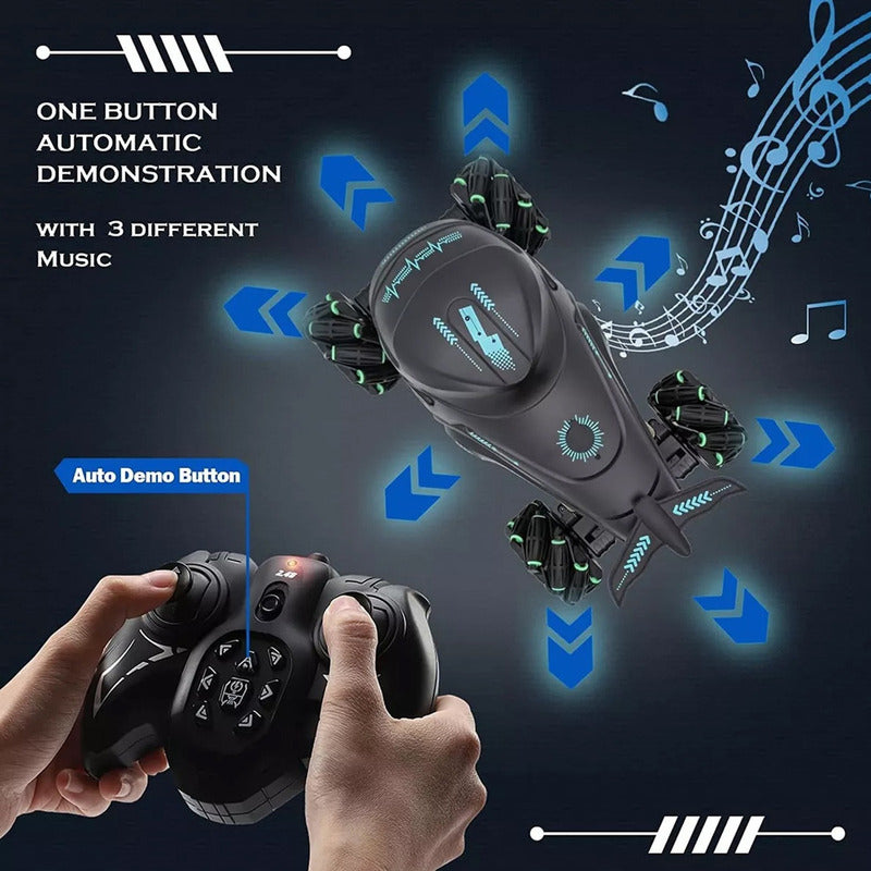 Auto A Control Remoto Monster Truck Lanza Agua Drift Luces