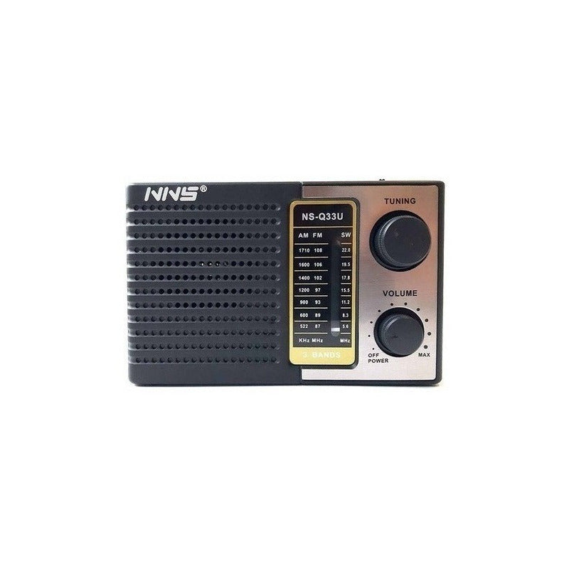 Parlante Radio Recargable Y Pilas Ns-q33u Am Y Fm/sd/usb