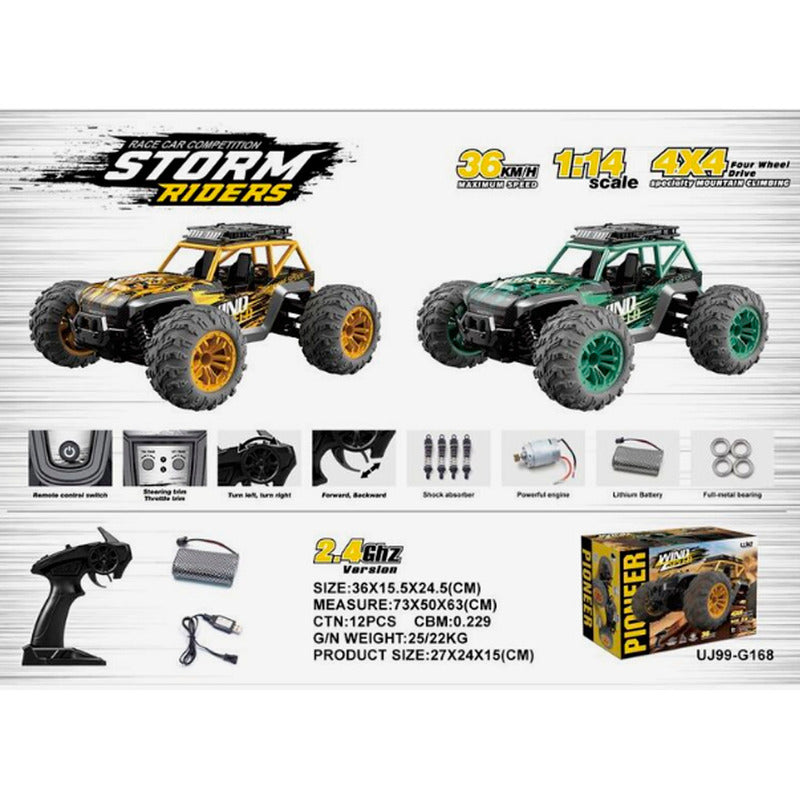 Auto A Control Remoto Offroad Wind Speed 2.4ghz Rustico