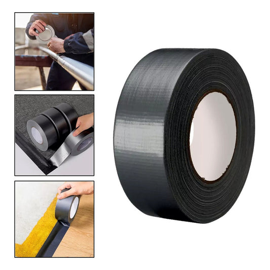 Cinta Adhesiva De Tela  Negro Maxtrust Duct Tape 50mt Gaffer