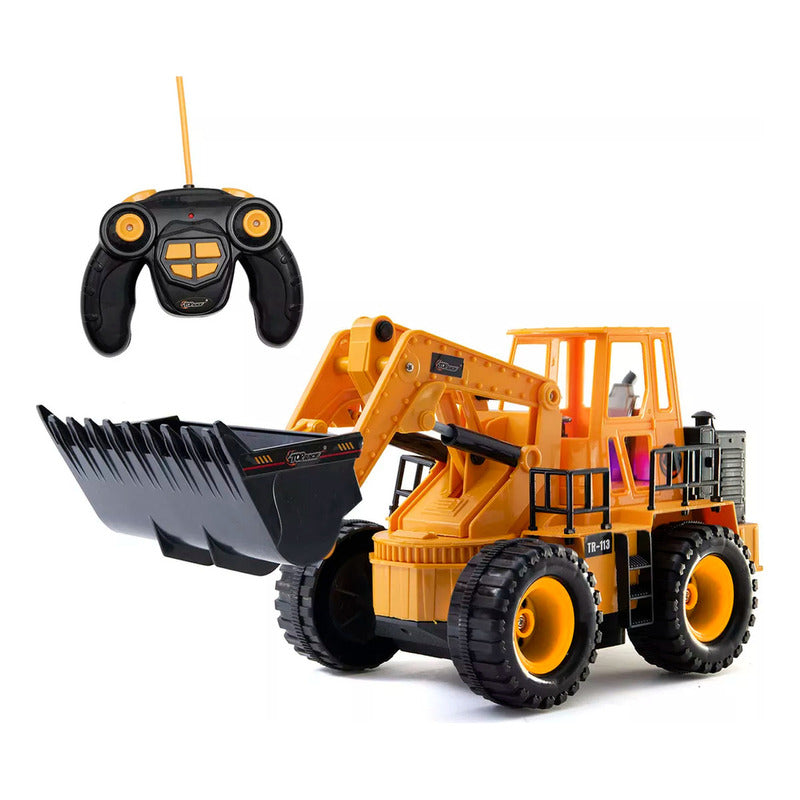 Excavadora Bulldozer A Control Sonido Humo Luz