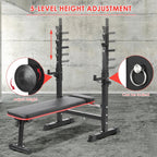 Press Banca Abdominal Reclinable Rack Pesas 5 Nivel