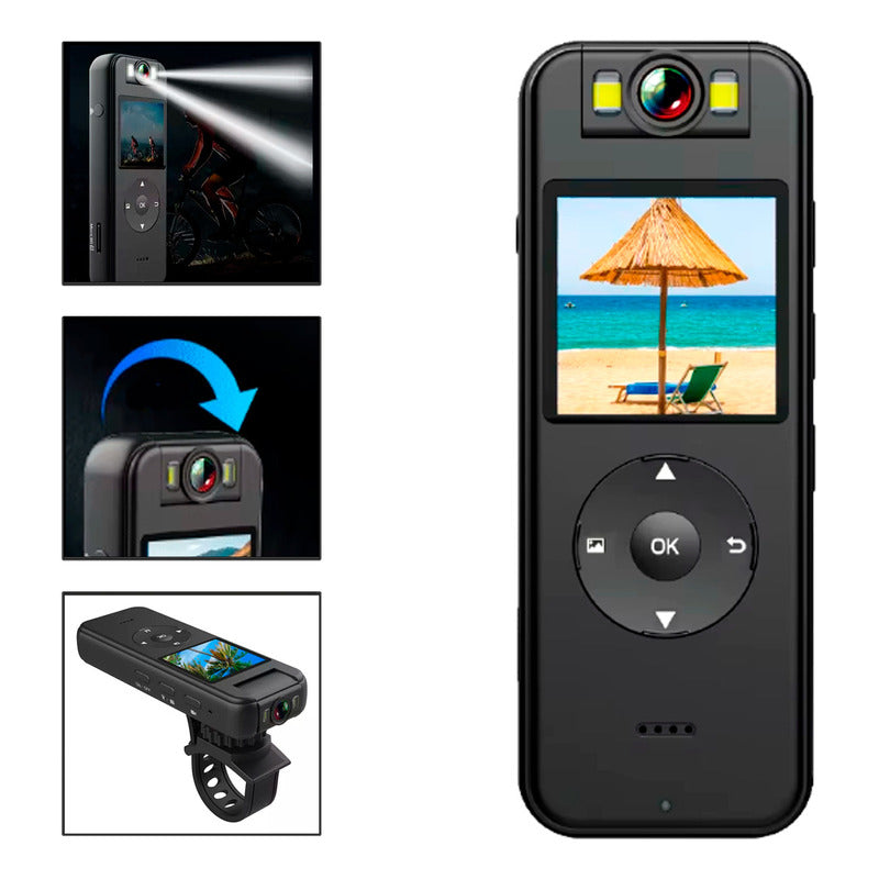 Mini Cámara Deportiva 4k Hdr Con Wifi Para Sendero y Conducción