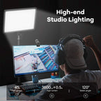 Panel Luz Led Fotografía Profesional Potente Con Control 23cm