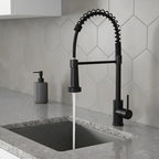 Grifo Llave Alta Monomando Cocina Rociador Flexible Acero Inoxidable