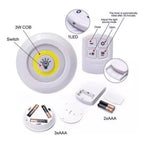 Set 3 Luces Led De Emergencia Inalambricas Control Remoto