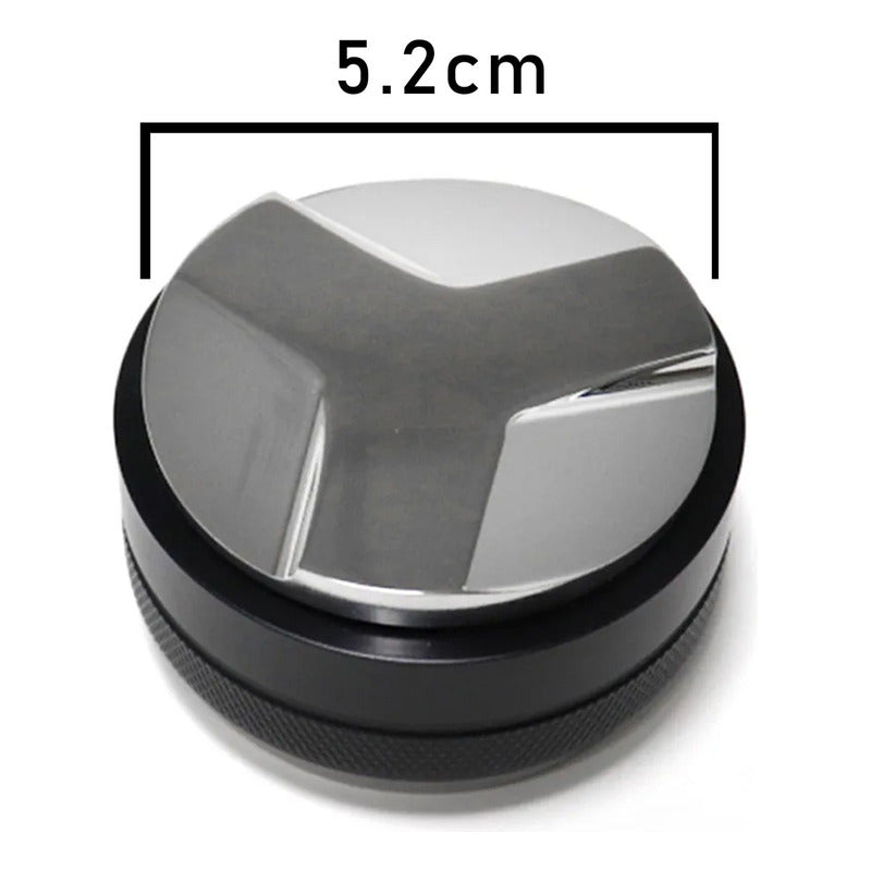 Tamper Y Distribuidor De Café Expreso 52mm Acero Inoxidable
