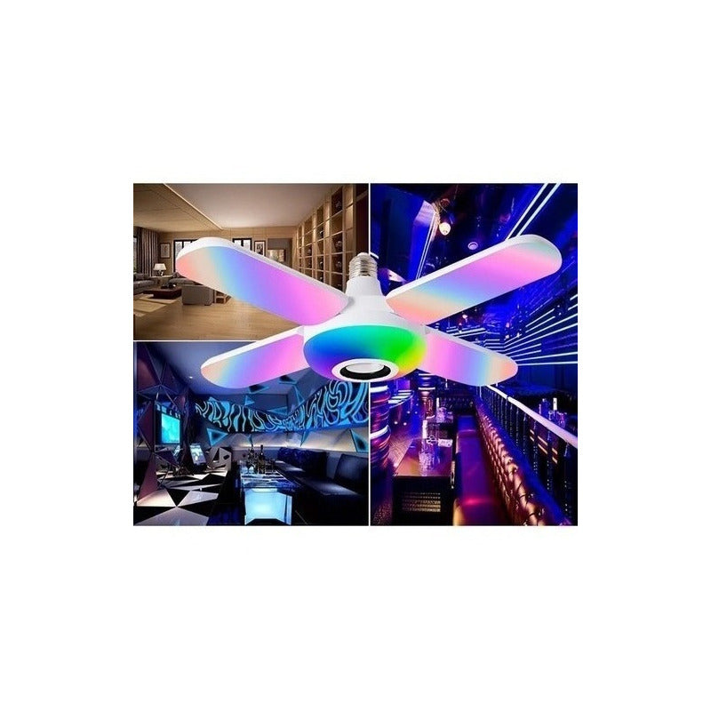 Ampolleta Inteligente Parlante Rgb 4 Aspas Con Control