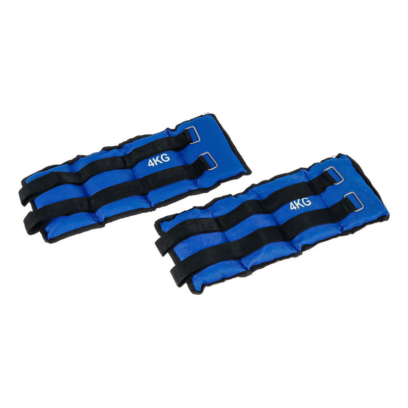 Par De Pesas Tobillera Y Muñeca 4kg C/u (total 8kg El Par)