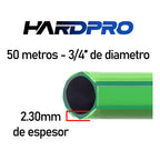 Manguera Riego Verde 50m 3/4 2.3mm Reforzada Proteccion Uv