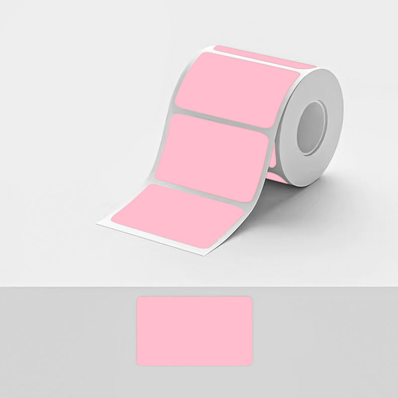 Etiquetas Adhesivas Térmicas 50x30mm Rollo 1000u Rosado