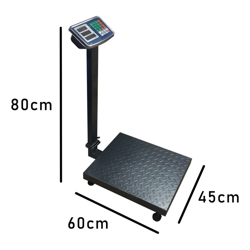 Balanza Industrial Pesa Digital 500 Kg Recargable Con Brazo