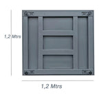 Balanza Plataforma Cabezal Inalambrica 100mtrs 1,2x1,2m 3ton