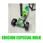 Monopatin Scooter 3 Ruedas Con Luz Led Niños  y Niñas