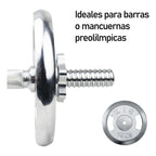 Pack 2 Disco Preolímpico 2.5kg C/u Profesional Mancuernas
