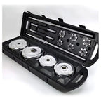 Set Mancuernas Barras Extendibles Kit De 50 Kg Con Maleta
