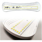 Pack 5 Tubo Led Foco 15w Techo Luz Fria Curvo 30cm Aspor