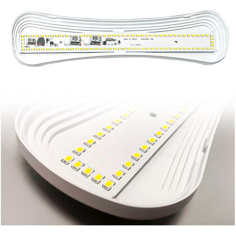 Pack 5 Tubo Led Foco 15w Techo Luz Fria Curvo 30cm Aspor