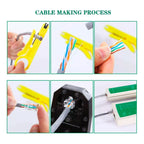 Kit Herramientas Cableado Tester Rj45 Utp Lan Crimpeadora