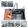 Lavaplatos Cascada Inteligente Smart Lluvia Acero Inoxidable 75x46