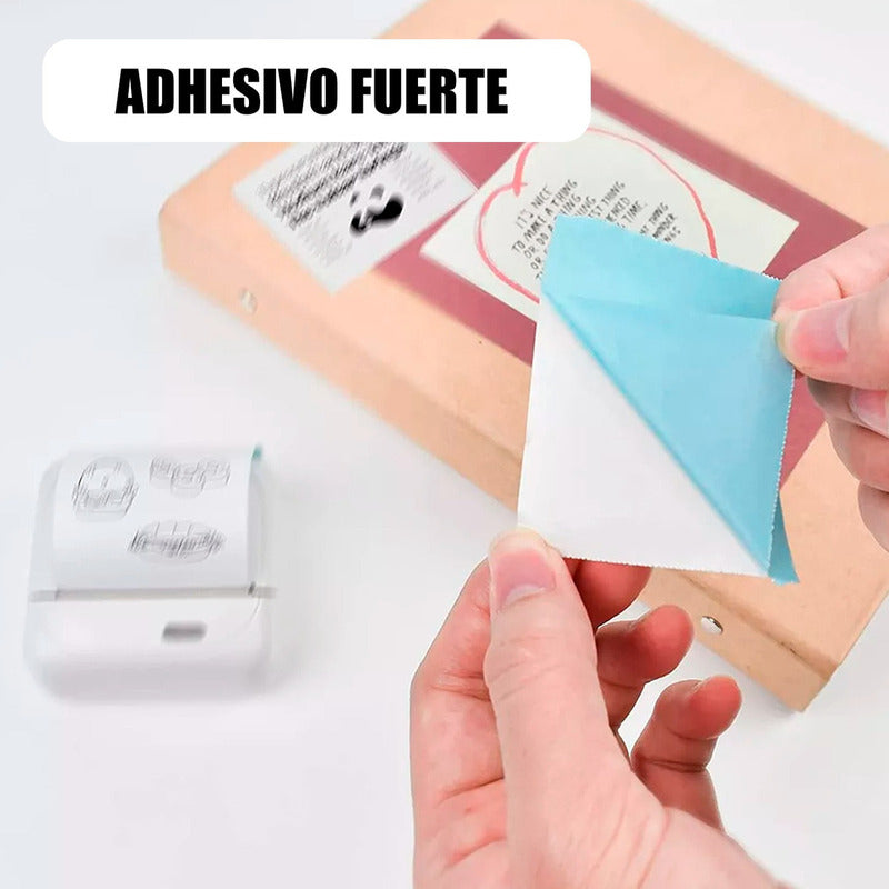 10 Rollos Papel Adhesivo Continuo Impresora Térmica 57x30mm