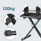 Asiento Sillin Piso Taburete Para Piano Teclado Plegable Ecocuero