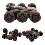 Auto De Acrobacia Rc Stunt Car 6 Ruedas Luz Sonido 2.4ghz