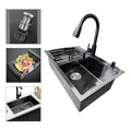 Lavaplatos 68x45cm De Acero Con Llave Dual Full Accesorios
