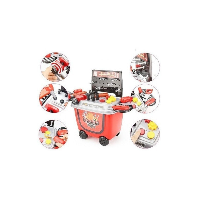 Juguete Set Herramientas Para Niños Banco De Trabajo 28pzas