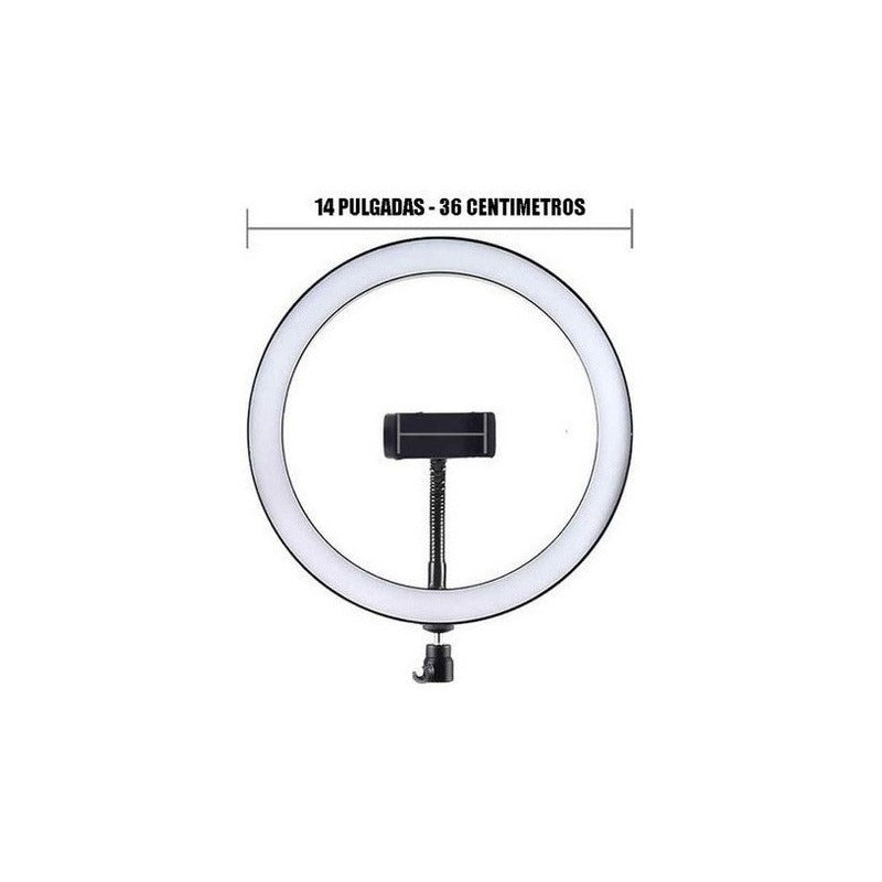 Aro De Luz Led Grande 36cm 14 Tripode 2.1m Tik Tok