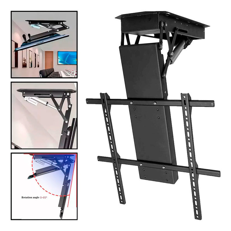 Soporte Tv Techo Motorizado Brazo Hidráulico 32-75 Control Remoto