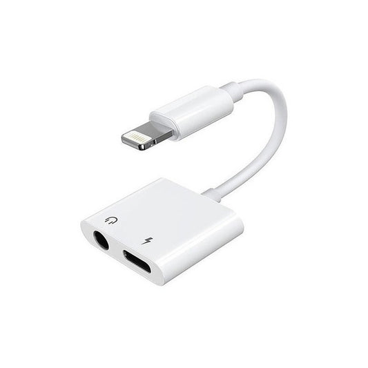 Adaptador Iphone A Aux Y Lightning Compatible Con iPhone