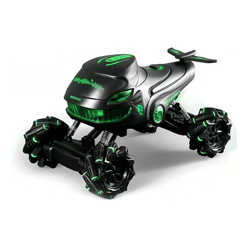 Auto A Control Remoto Monster Truck Lanza Agua Drift Luces
