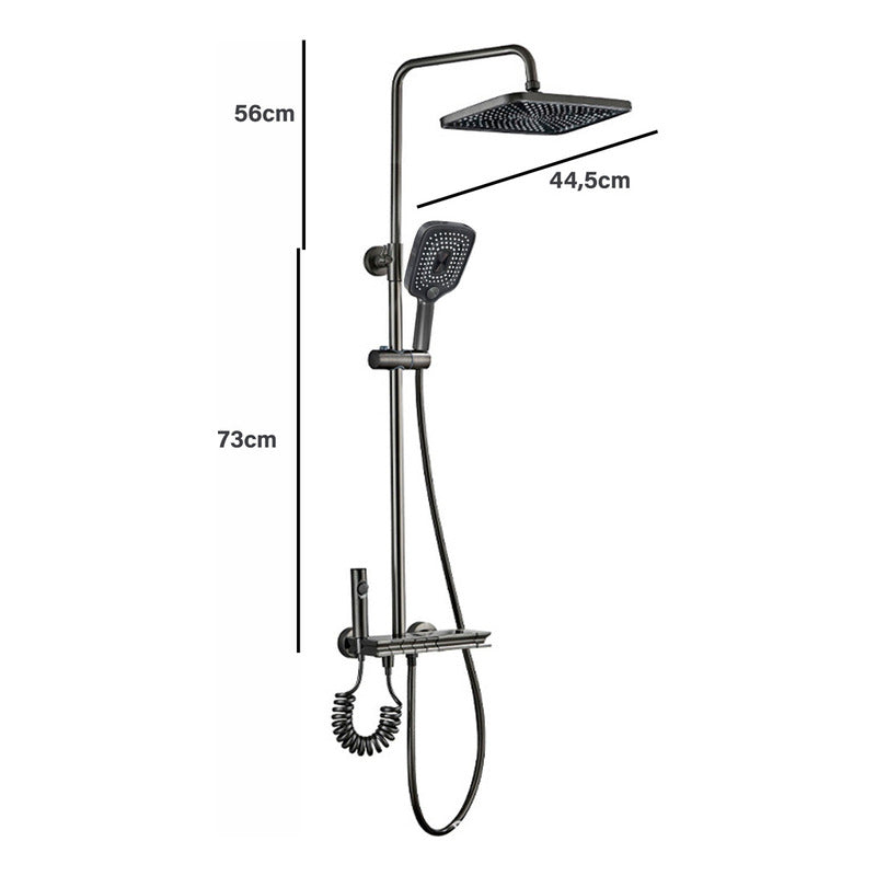 Columna Ducha Monomando Telefono Bidet Con Sensor Botones
