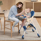 Silla De Bebé Comer Portátil Con Ruedas Kinder