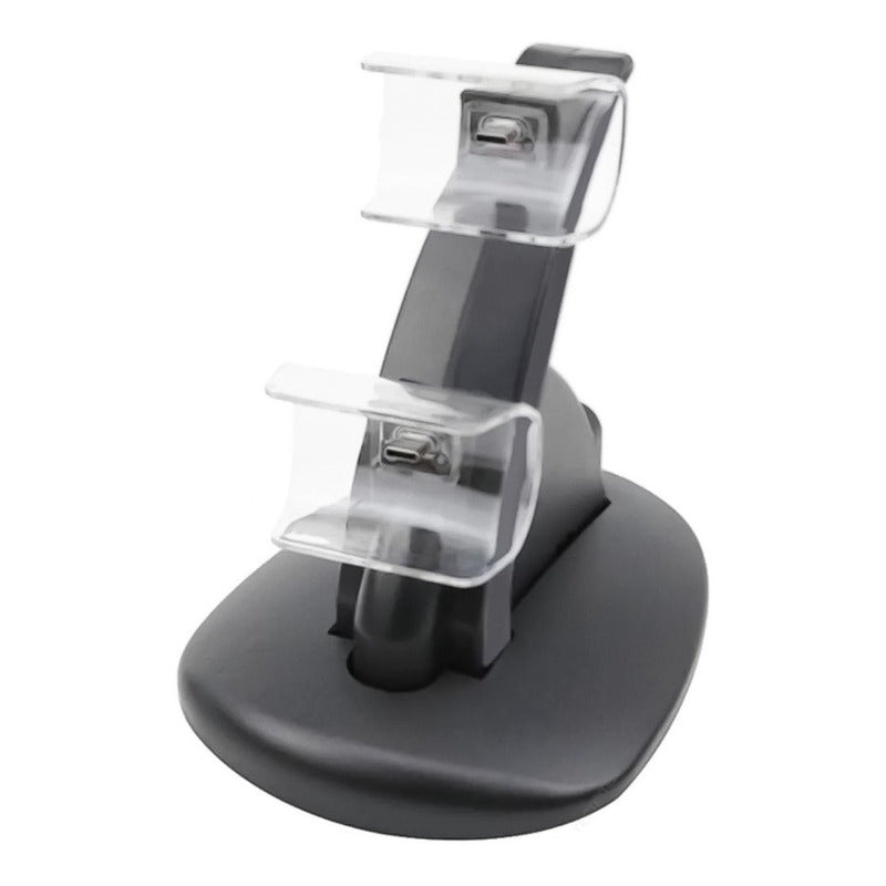 Base Cargador Para Dualshock 4 Con 2 Slot Carga Micro Usb