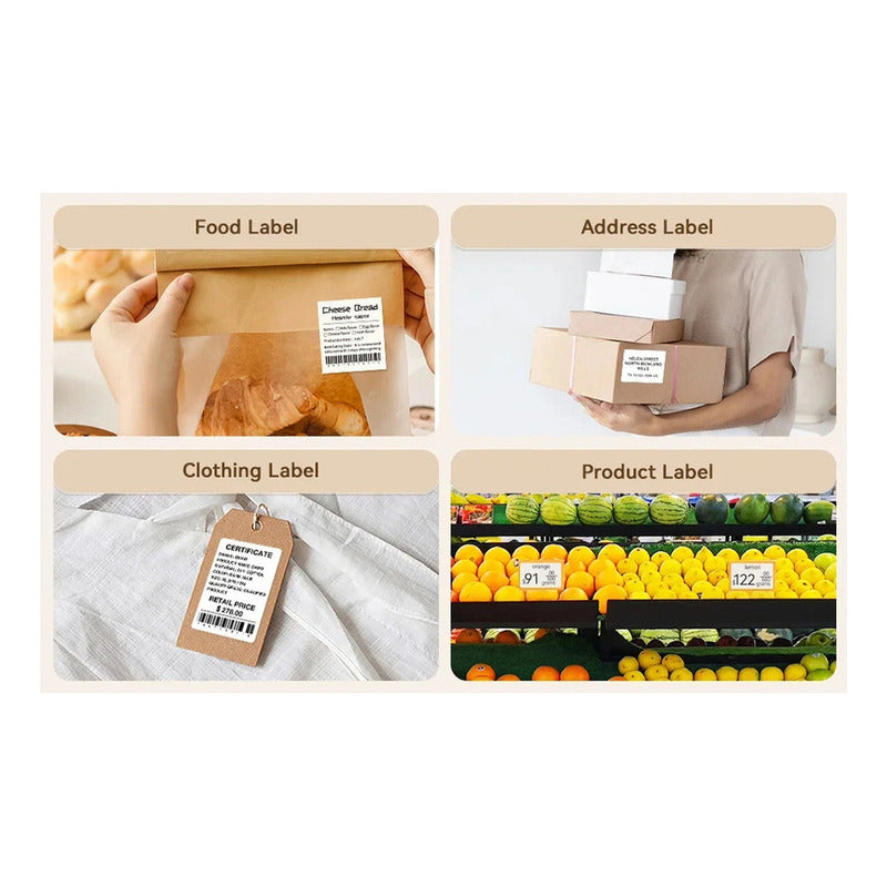 Etiquetas Adhesivas Térmicas 50x30mm Rollo 2500 Unidades