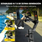 Gimbal Aspor Smart XE 3 Ejes Negro Para Celular Estabilizador Plegable