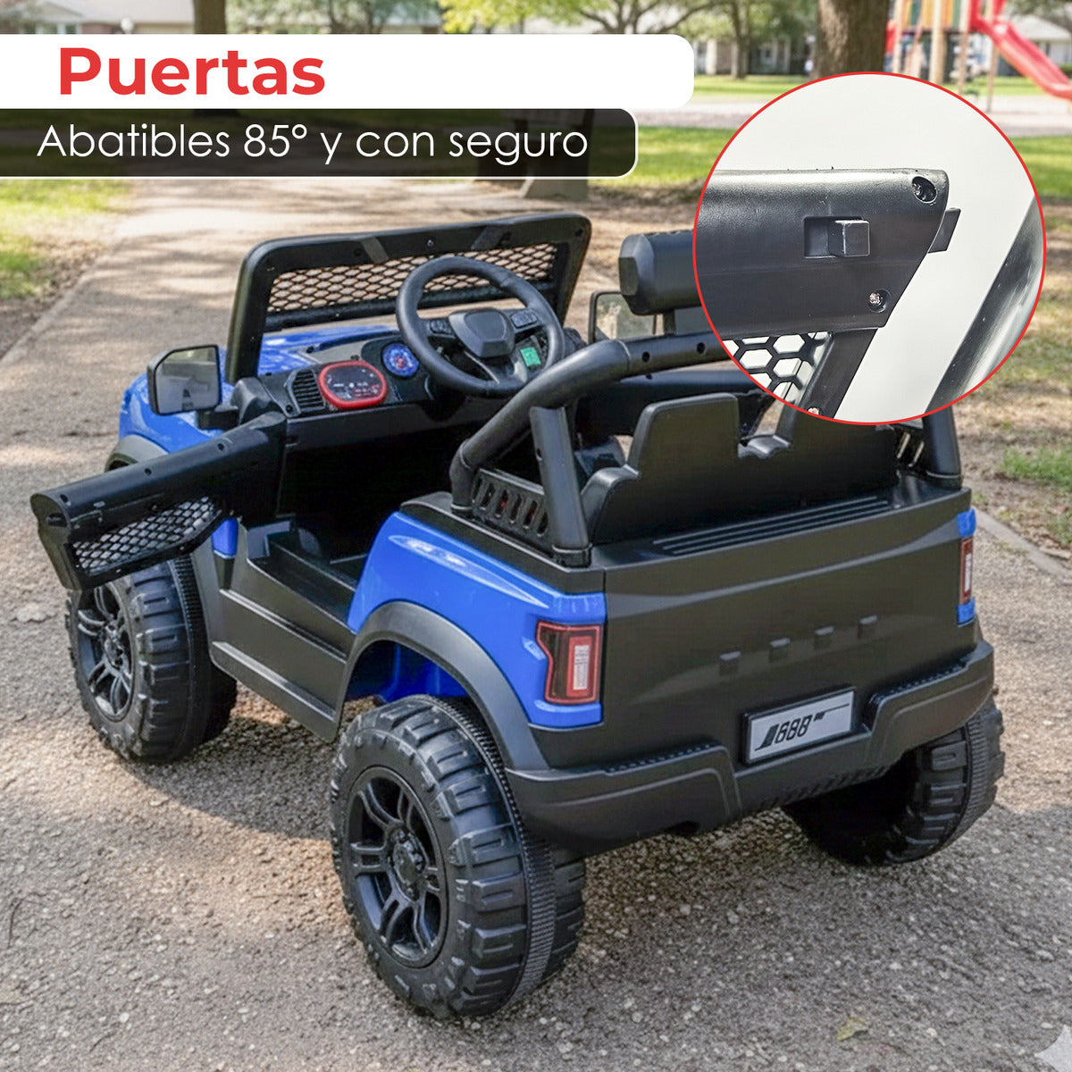 Auto Electrico Montable Jeep Camioneta 4x4 Raptor A Bateria