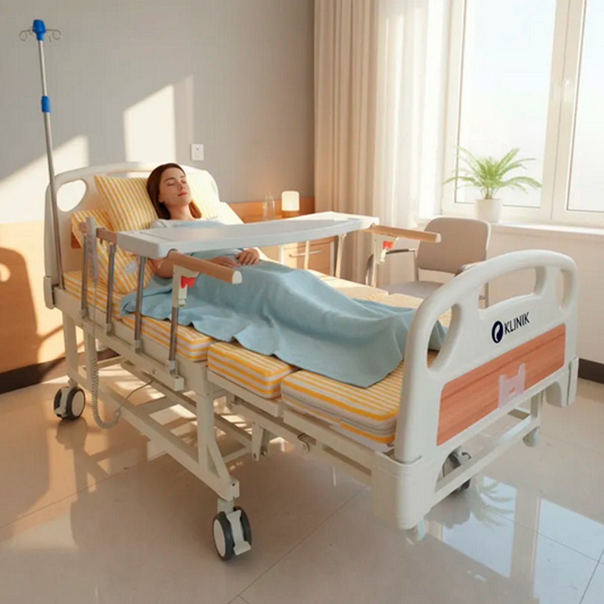 Cama de Asistencia Eléctrica KLINIK PRO - Estructura Reforzada 260kg