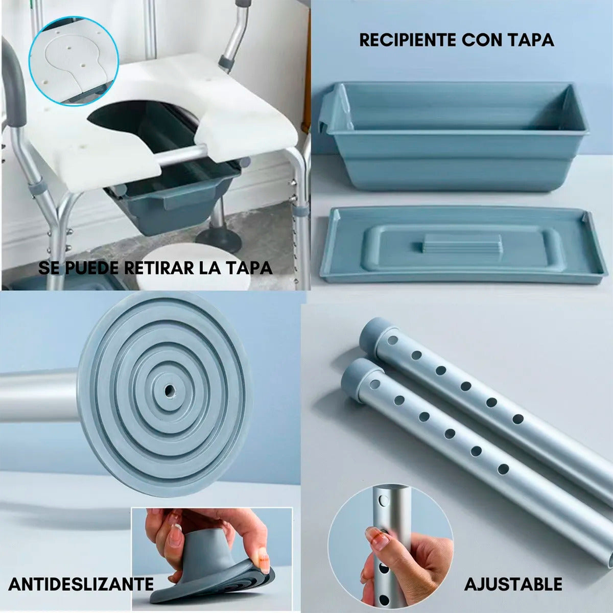 Silla Baño Con Inodoro Incorporado Klinik 150gk Resistente