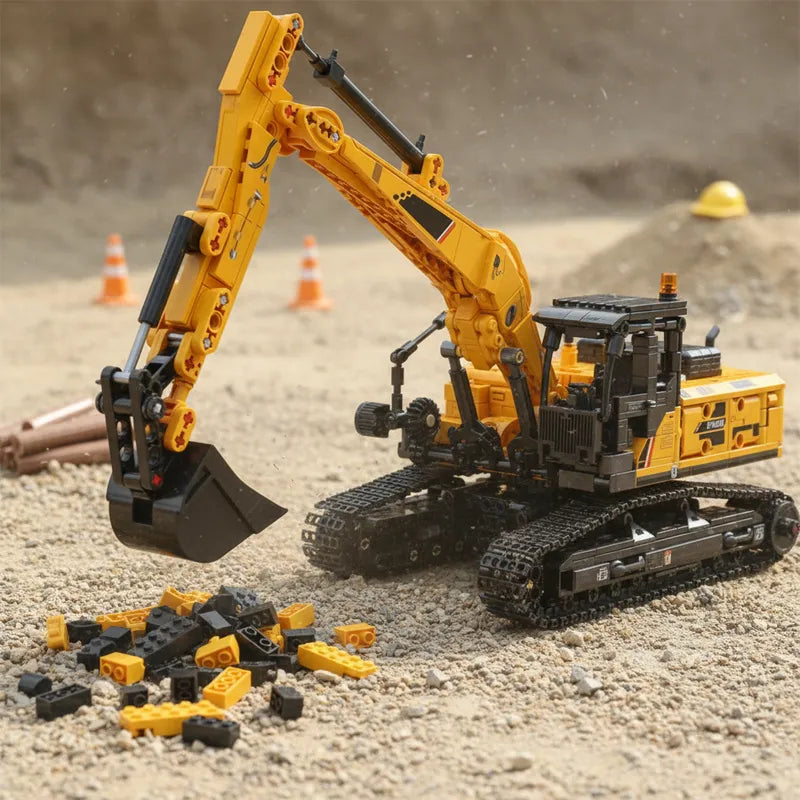 Juguete Armable Excavadora 1022 Pzs Didáctico Escala 1:26